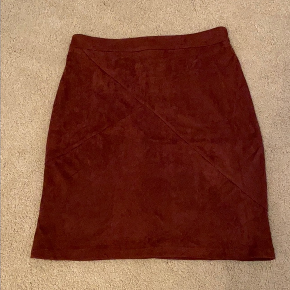 Marquetta Faux Suede Skirt